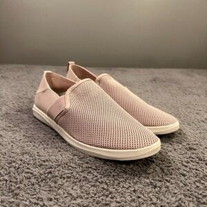 Olukai Haleiwa Shoes Womens 9 Pink Mesh Comfort Sneakers Slip On Beach Soft Girl